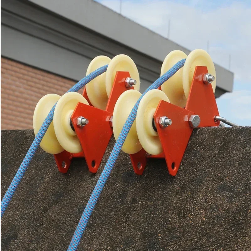 Aerial Work Save Effort Rope Puller Cable Retractor Protector Labor-saving Foldable Wall Corner Rope Pulley Crane Line Collector 3