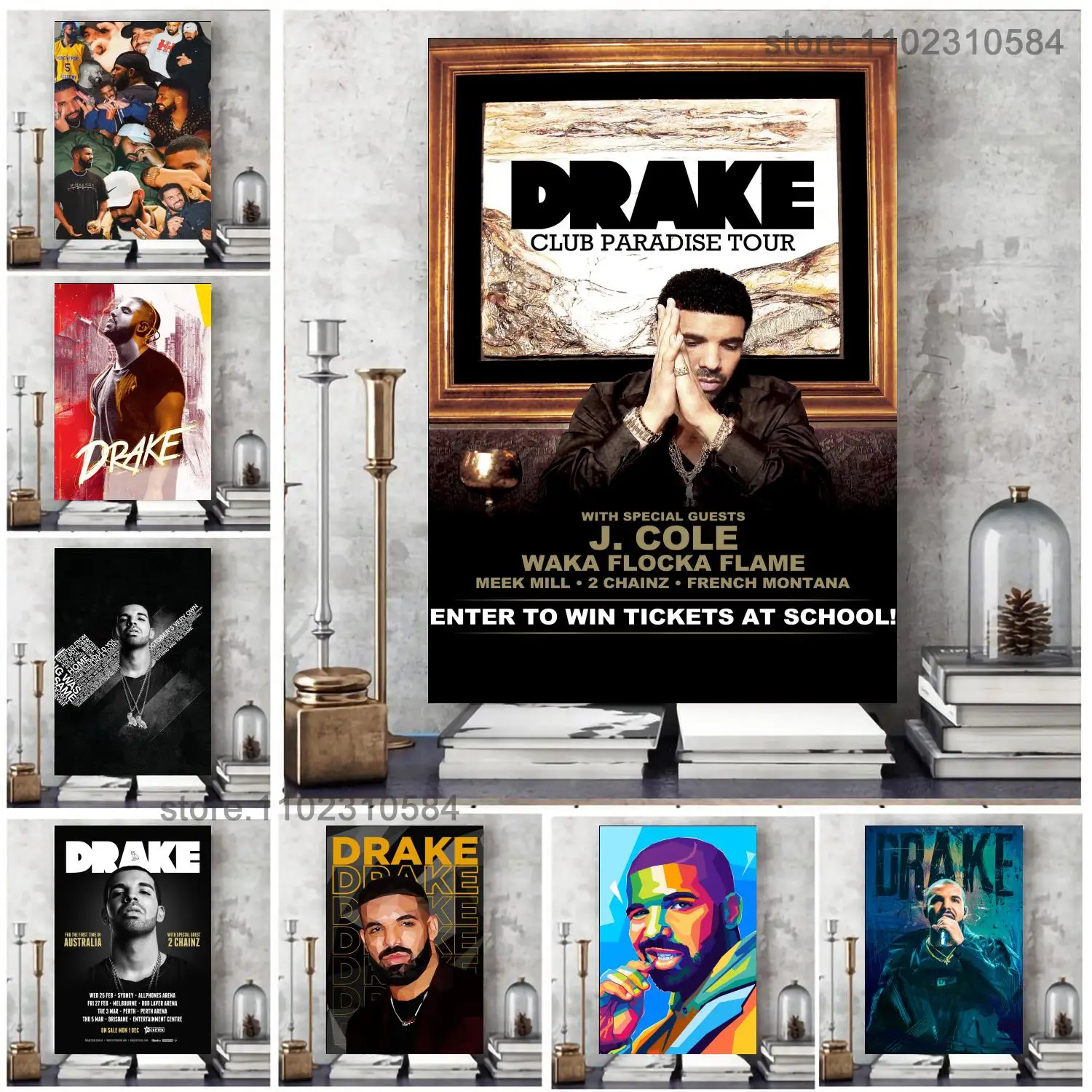 

Drake - Take Care Album Wall Decor Poster Wall Art Canvas Posters Decoration Art Poster Gift Modern Family bedroom Painting