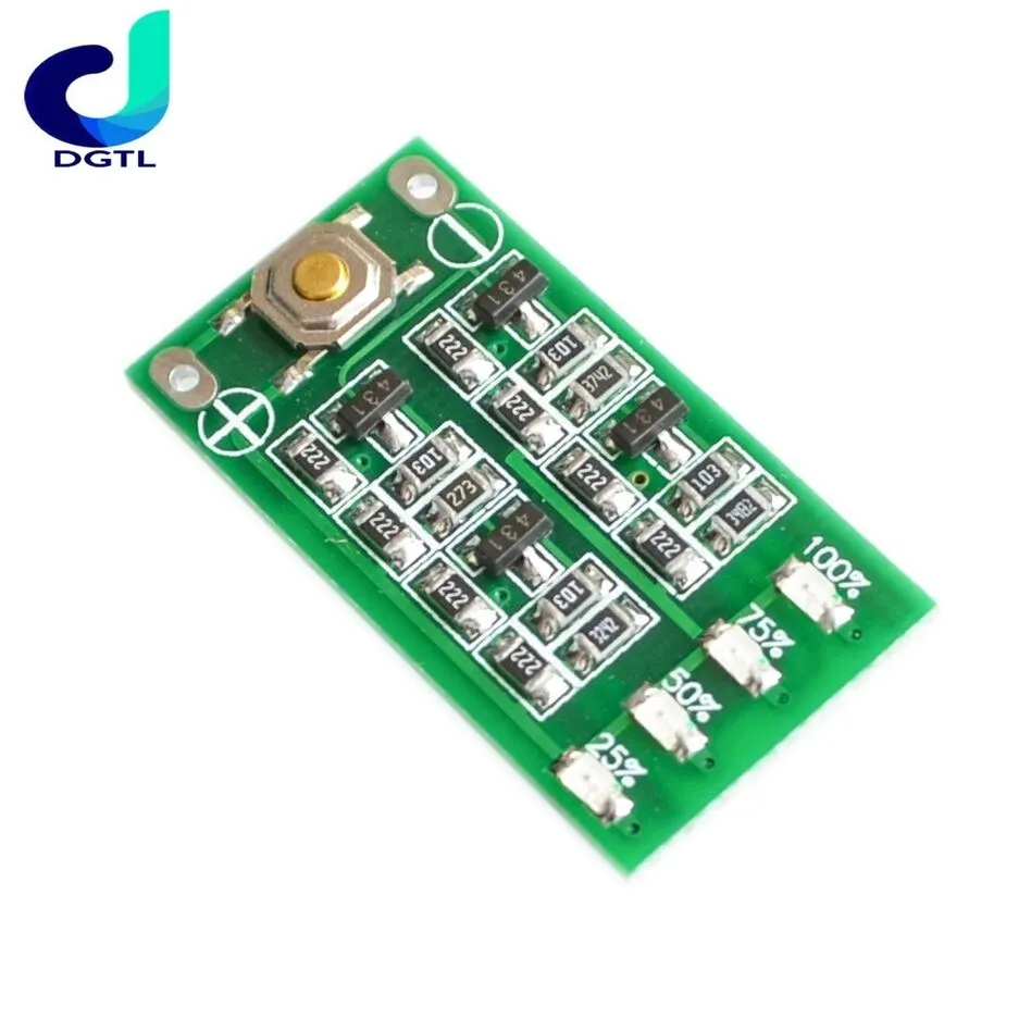 

3S 11.1V 12V 12.6V Lithium Battery Capacity Indicator Module Lipo Li-ion Power Level Display Board 3 Series 9-26V