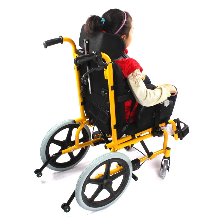 

Aluminum alloy high back wheelchair for children with cerebral palsy and disabled children