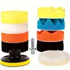 Multi-Functional Electric Drill Polishing Sponge Wheel Kit for Car Detailing - Angle Grinder Attachment with Imitation Plush 1
