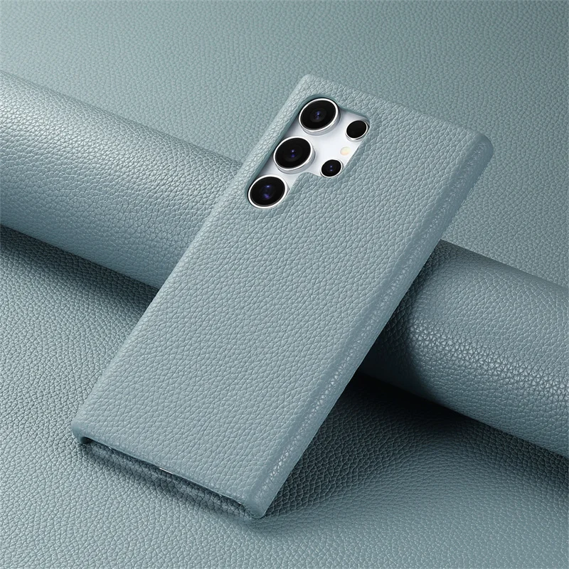 Luxury Soft Lychee Pattern Leather Shockproof Bumper Case