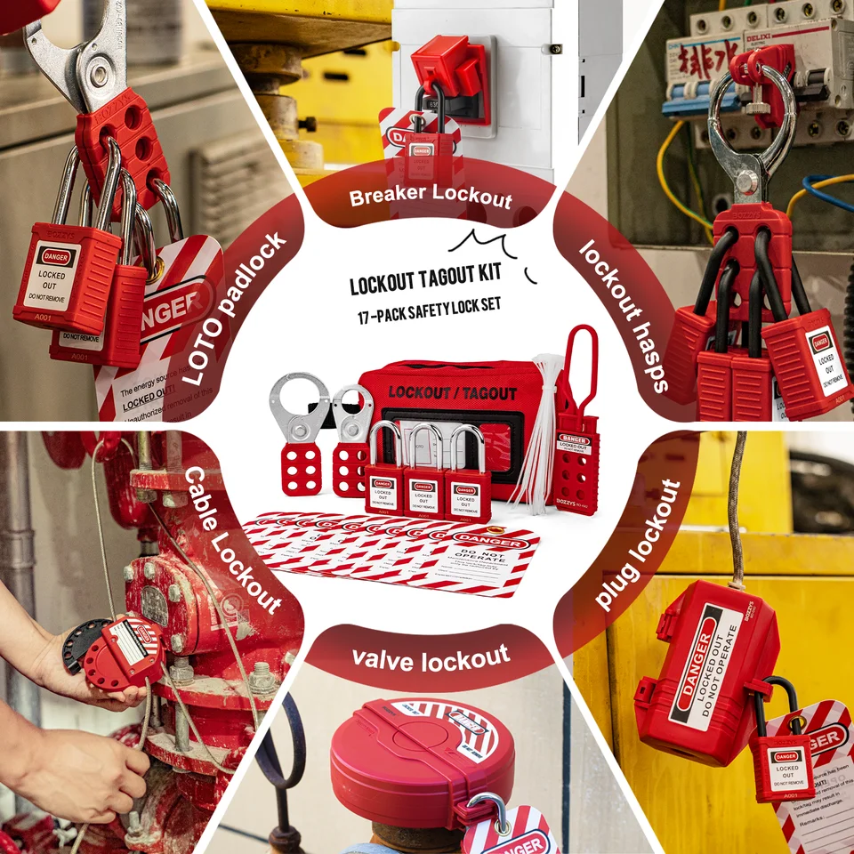 GT-Lockout Tagout Kits Electrical, Lockout Tagout Station Safety Hasp ...