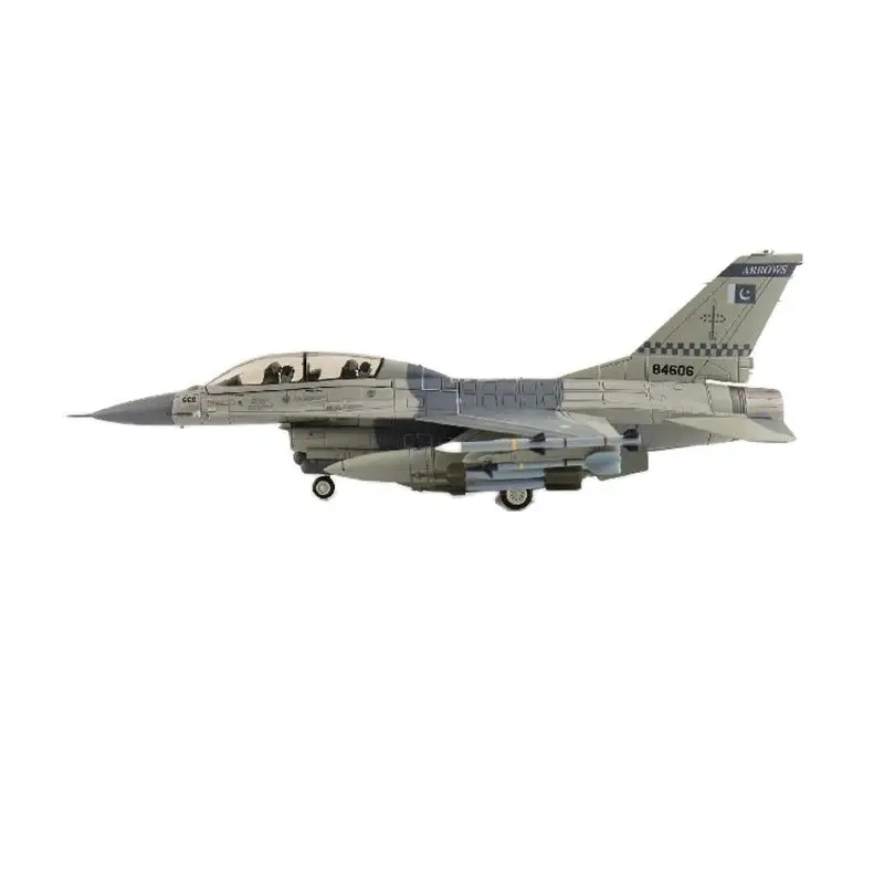 

Die cast Pakistan Air Force F-16BM fighter jet militarized combat 1:72 ratio alloy and plastic simulation men's gift