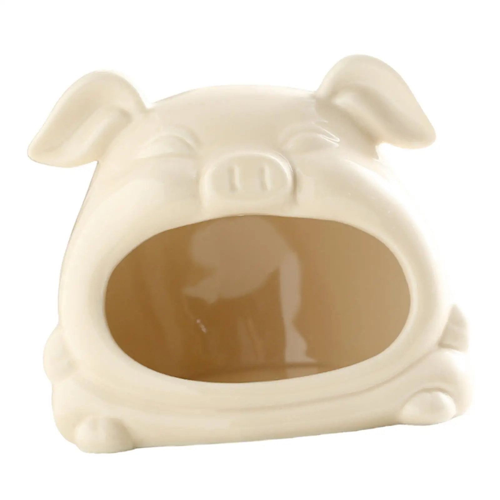 Ceramic Hamster Habitat Hideout Cartoon Outdoor Hamster House Pet Bed for Gerbils Hedgehog Lemmings Other Small Pet Squirrel