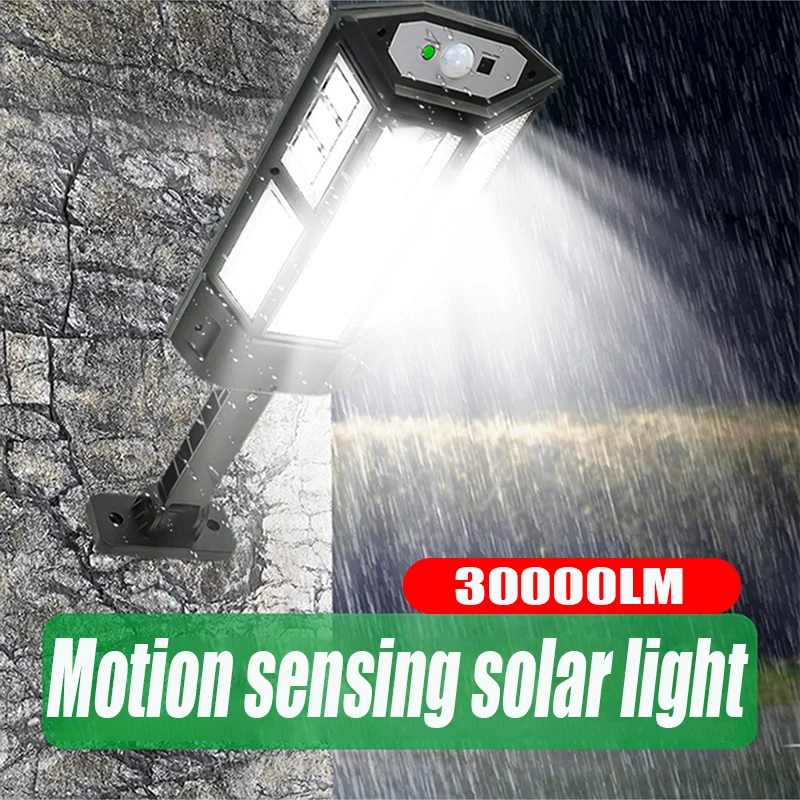 Luna Pro-3000®| Outdoor Motion Sensor Solar Light | German Osram | Dusk to Dawn | 3000 Lumens