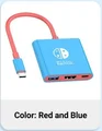 Red and blue