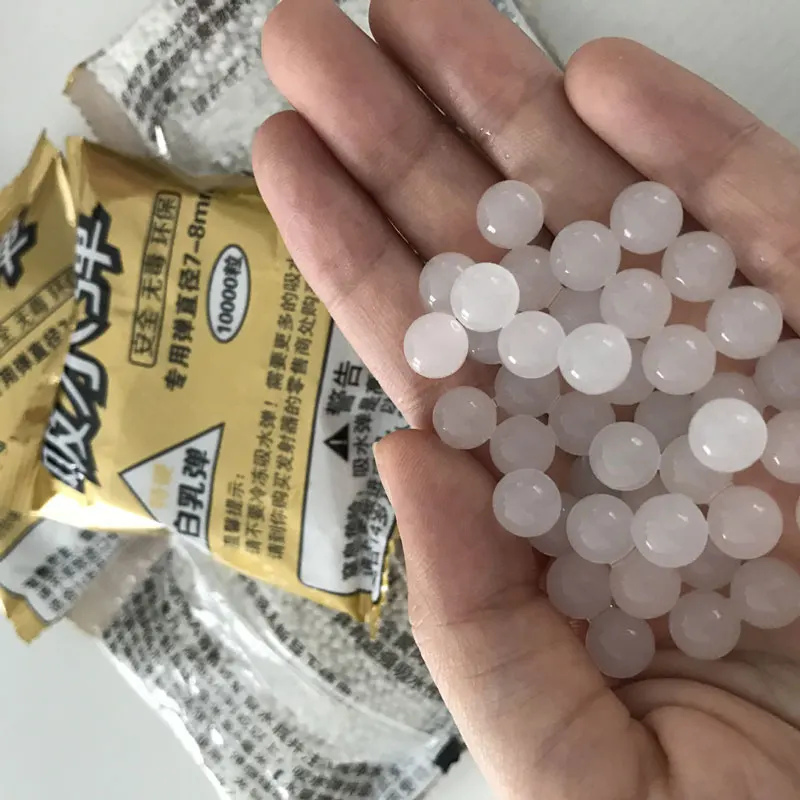 7 8mm Water Gel Ball Mixed Color 50000PCS Gun Bullet Crystal Bomb For
