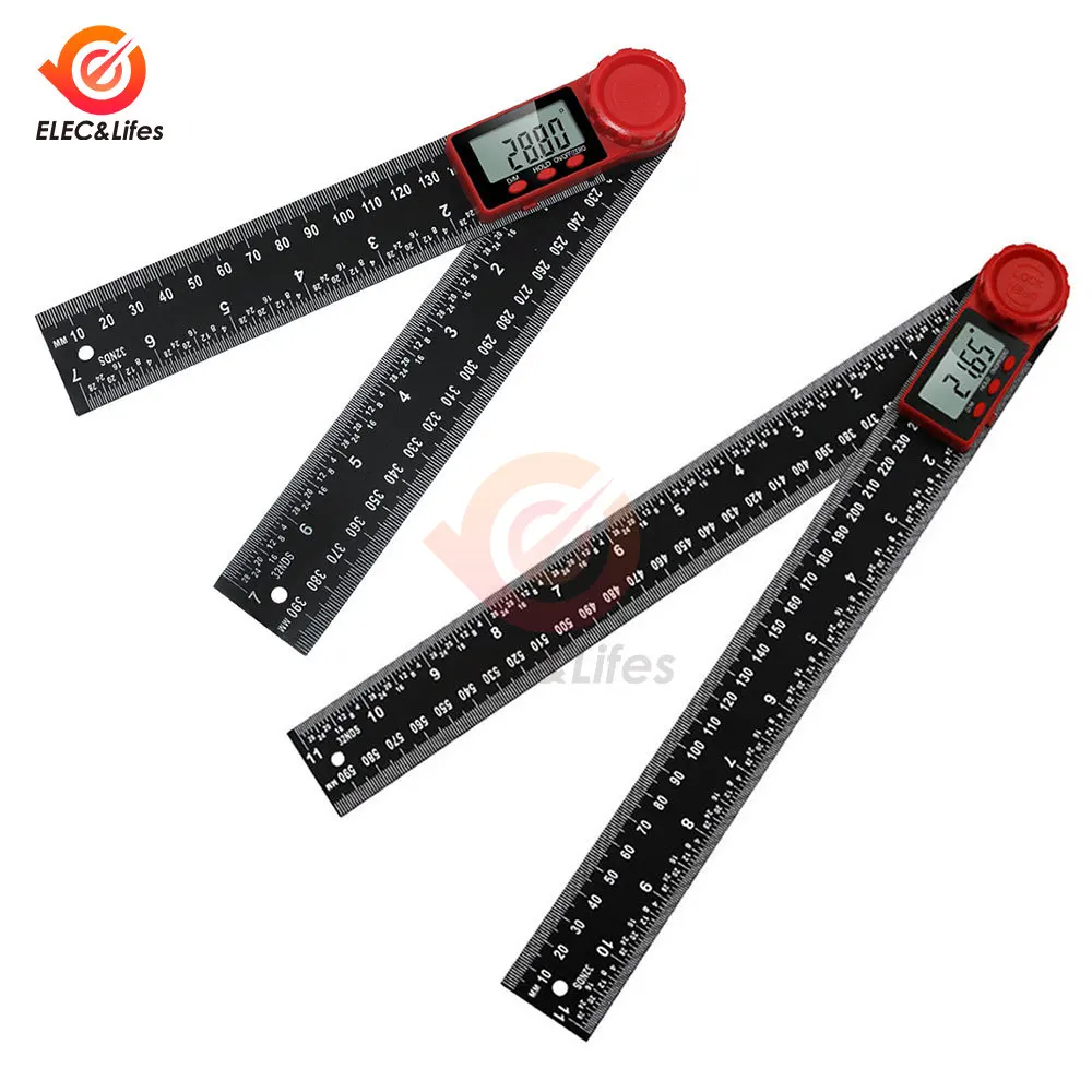 200mm 300mm stainless steel Digital Protractor Angle Ruler Electron Goniometer Angle Finder Meter Gauge Measuring Tools