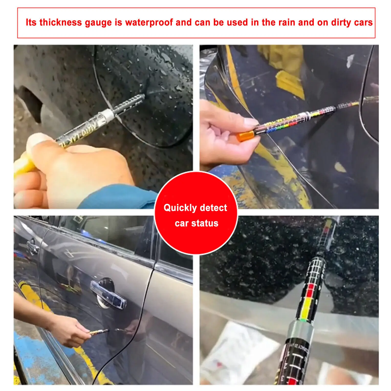 Car paint Thickness Tester Pen with Scale Portable Car Paint Coating Tester Meter For Car Body Paint Meter Tools 4