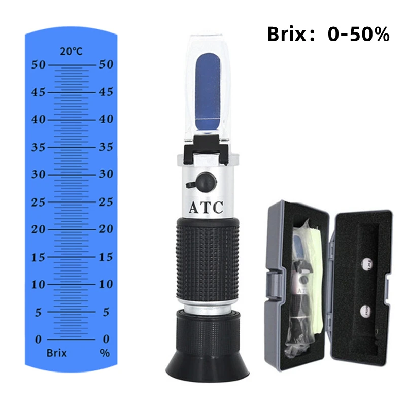 Digitales Refraktometer Alkohol (Masse- / Volumenprozent, Brix, R.I.)),  332,77 €
