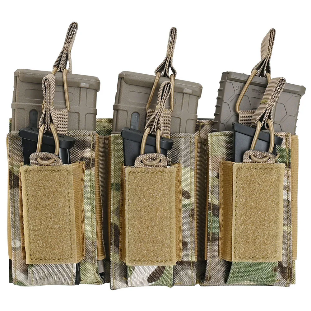 Pocheteur Double Chargeur TMC – Pour Pistolets 5.56, 7.62, 9 Mm – Fixation MOLLE