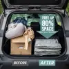 Fabric Vacuum Storage Bags,Wearproof, Punctureproof Save 80% Space, Fit Blankets, Bedding, Clothing - Travel Vacuum Bags 5