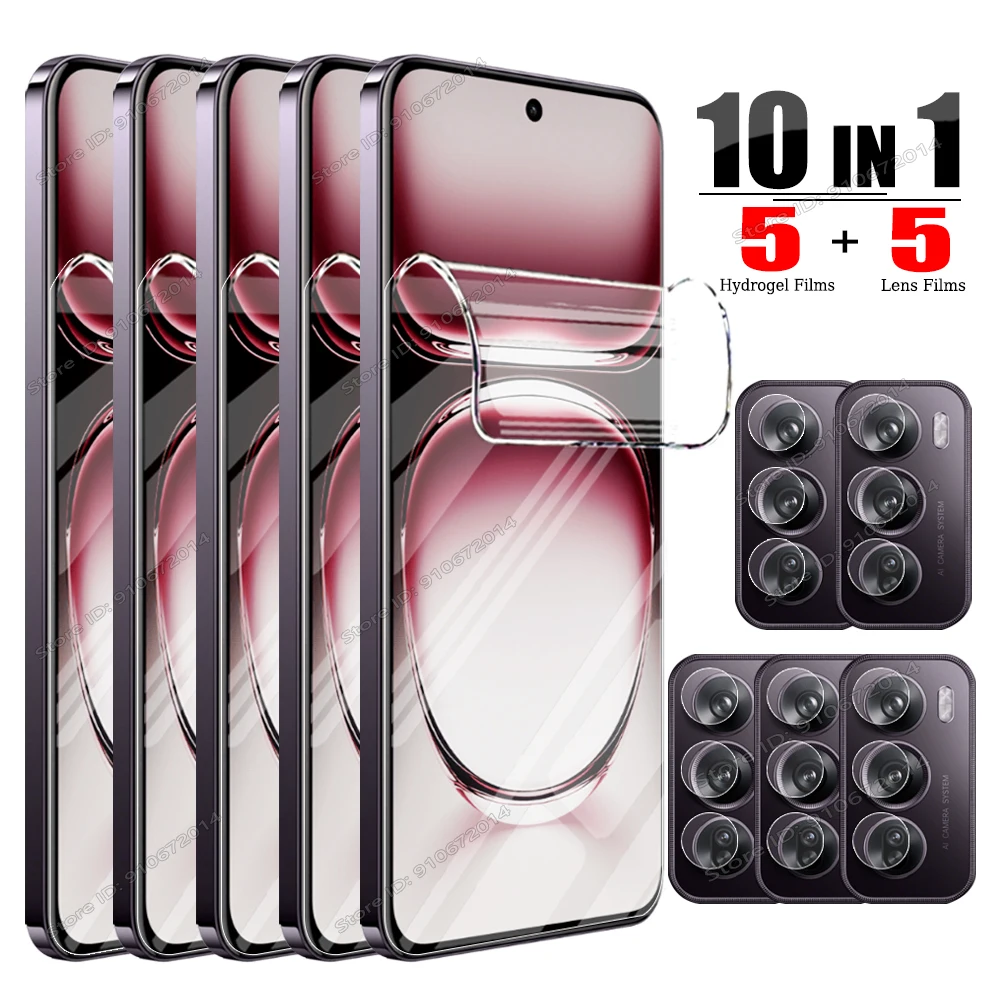 Universal 10-in-1 Hydrogel Screen and Lens Protector Set