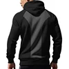 2024 Mens Half-Zip Sweatshirts Autumn Male Stand Collar Loose Solid Color Hooded Velvet Hoodie for Men Casual Army Green Hoodies 5
