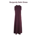 Burgundy Satin dress