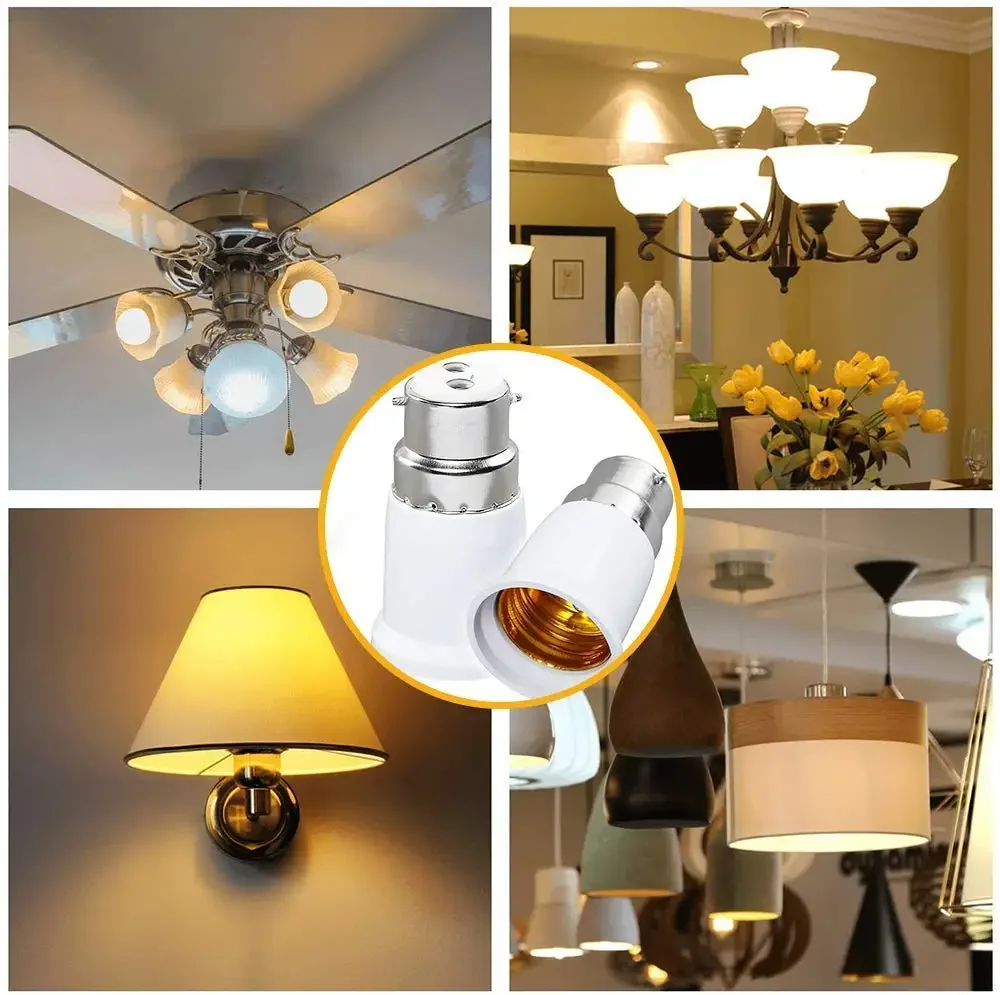 LAMPADINA DA B22 A E27 - Base Portalampada Presa A Vite - Foto 6