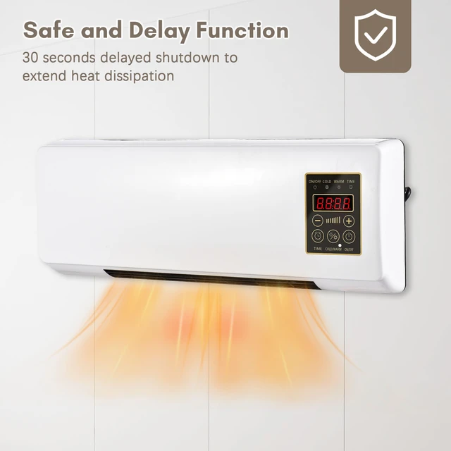 Portable Heater and Air Conditioner Combo Wall Mounted 2in1 Electric Heater  for Home Heating and Cooling with Remote Control - AliExpress