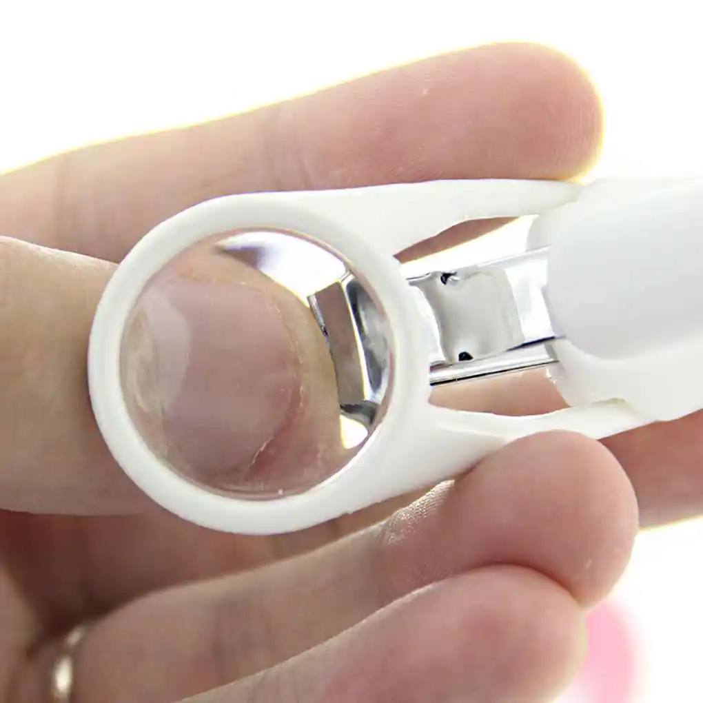 Magnifier Stainless Steel Nail Clippers Magnifying Glass Attached Baby Children Adults Manicure Tool