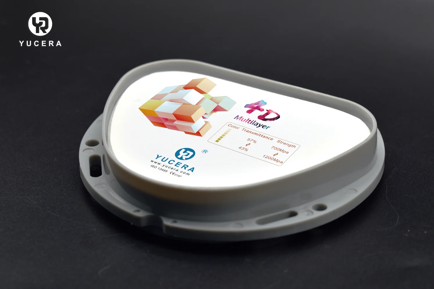 

4D Pro Multilayer Zirconia Block for Dental Laboratory 71*12/14/16/18/20/22/25MM Yucera Zirconia Blocks