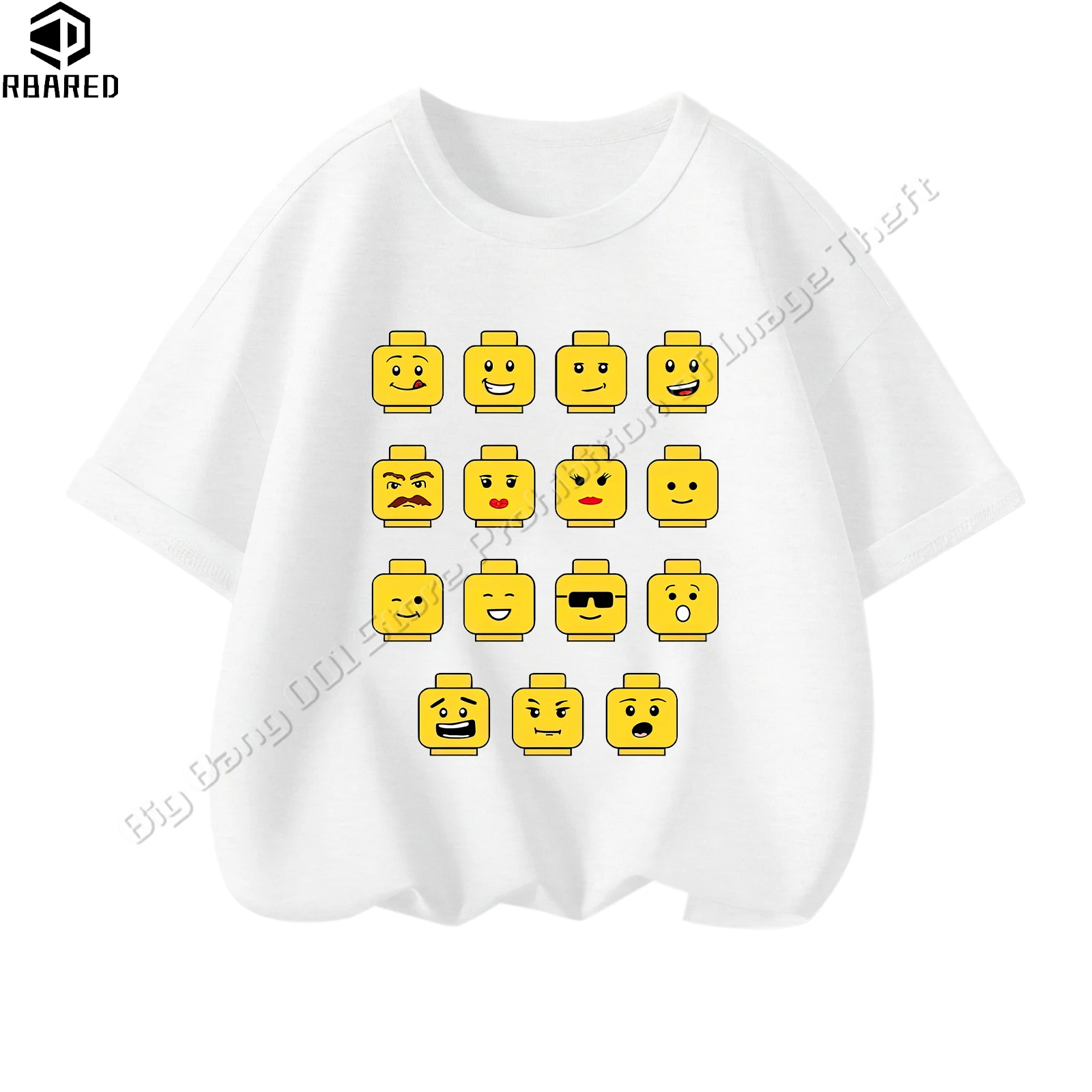 2024 2024 Kids Clothes Fashion Girl Child Boy Children Top Summer T-shirts for Children 100% Cotton Tops Large Size Lego Shirt 2
