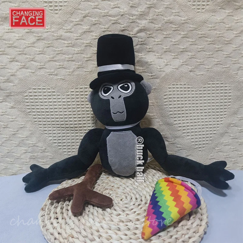 

Плюшевые игрушки Gorilla Tag Plushie Monke, мягкие животные, шимпанзе, плюшевый аниме мягкий плюшевый Декор для комнаты, детская игрушка, подарки, кукла