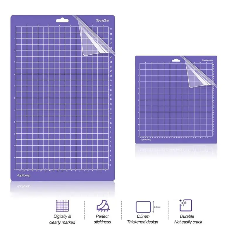 A84X-6PCS 매트 세트 (Explore Air 2/Air/One/Maker 3/Maker 호환) - 다양한 종류의 커팅 매트와 블레이드, 3개 8.5X12인치, 3개 12X12인치