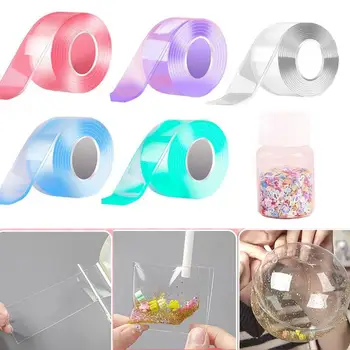 Nano Tape Blowing Bubbles bambini studenti decompressione Nanoglue Pinch Music Nanoglue Toy adesivo impermeabile senza tracce appiccicoso 1