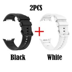 Soft Waterproof Silicone Sport Band - Original Style Replacement Strap, Versatile Basic Bracelet - L (2PCS - 2)
