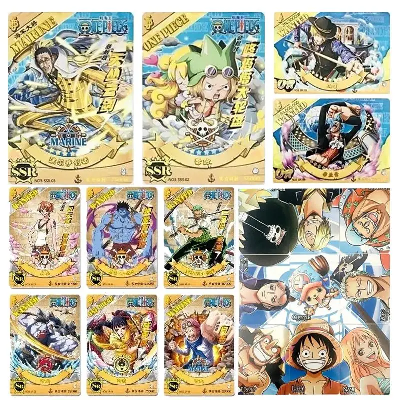 

SR CP UR SSR series ONE PIECE Anime collection Flash Card Classic animation Puzzle Children's toys Christmas birthday gift
