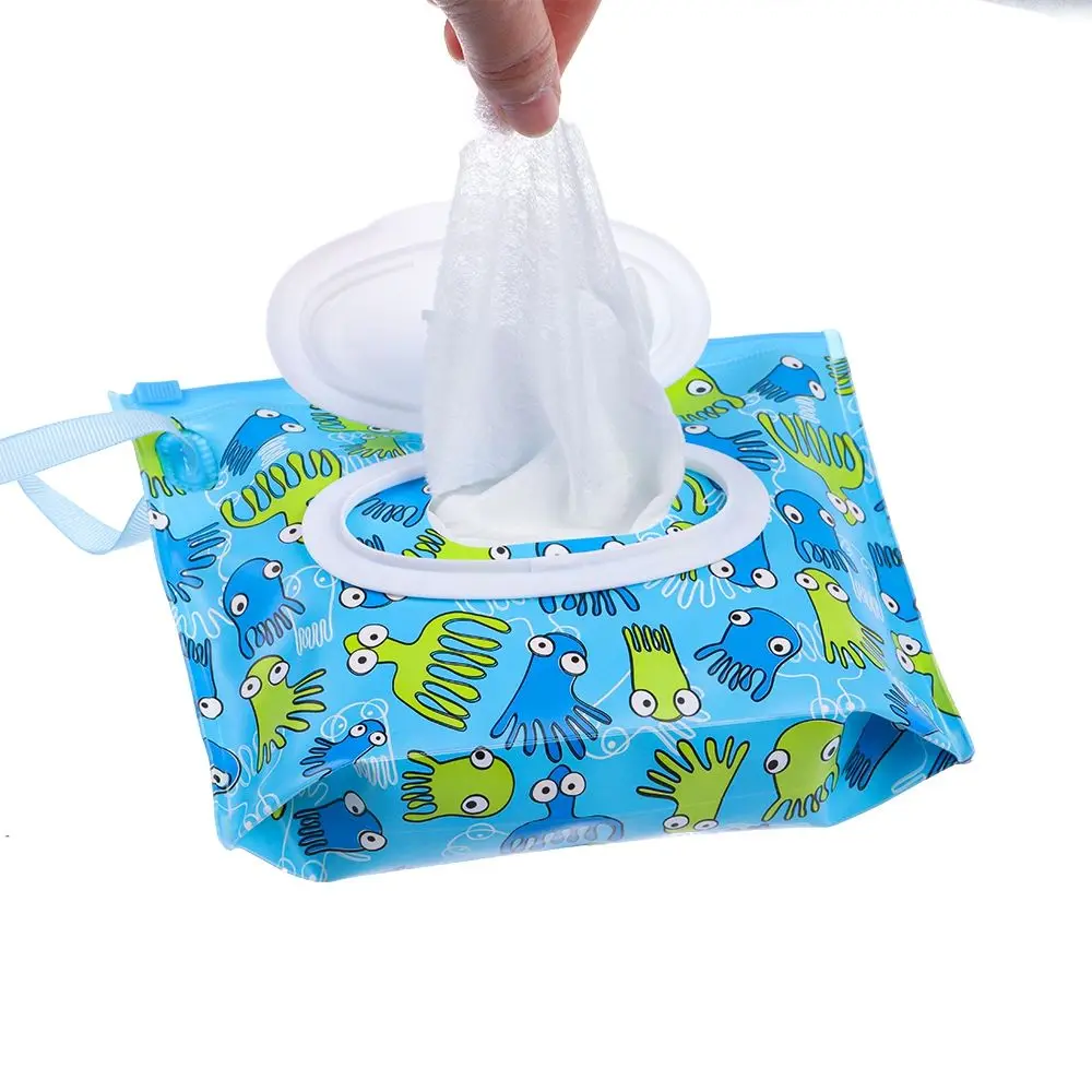 Wet wipe case Wet wipes case Wet wipes box Cute lightweight portable eco-friendly reusable travel wet wipes box Wipes case container Wet bag
