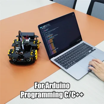 -MEOF Kit per auto di avviamento robotizzato Apprendimento e sviluppo Kit completo di automazione intelligente come mostrato in plastica per la programmazione Arduino