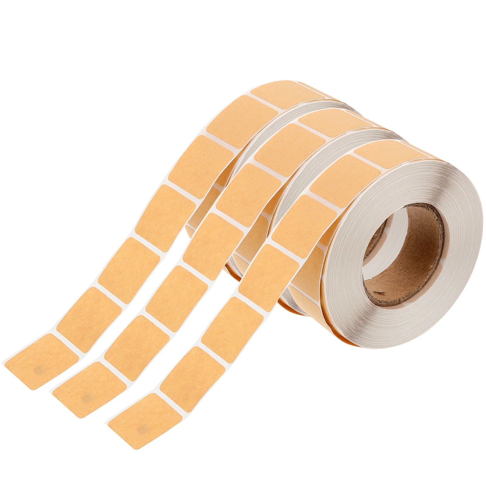 

3 Rolls Square Labels Sports Stickers Practicing Tag Game Self Adhesive Paper Practical