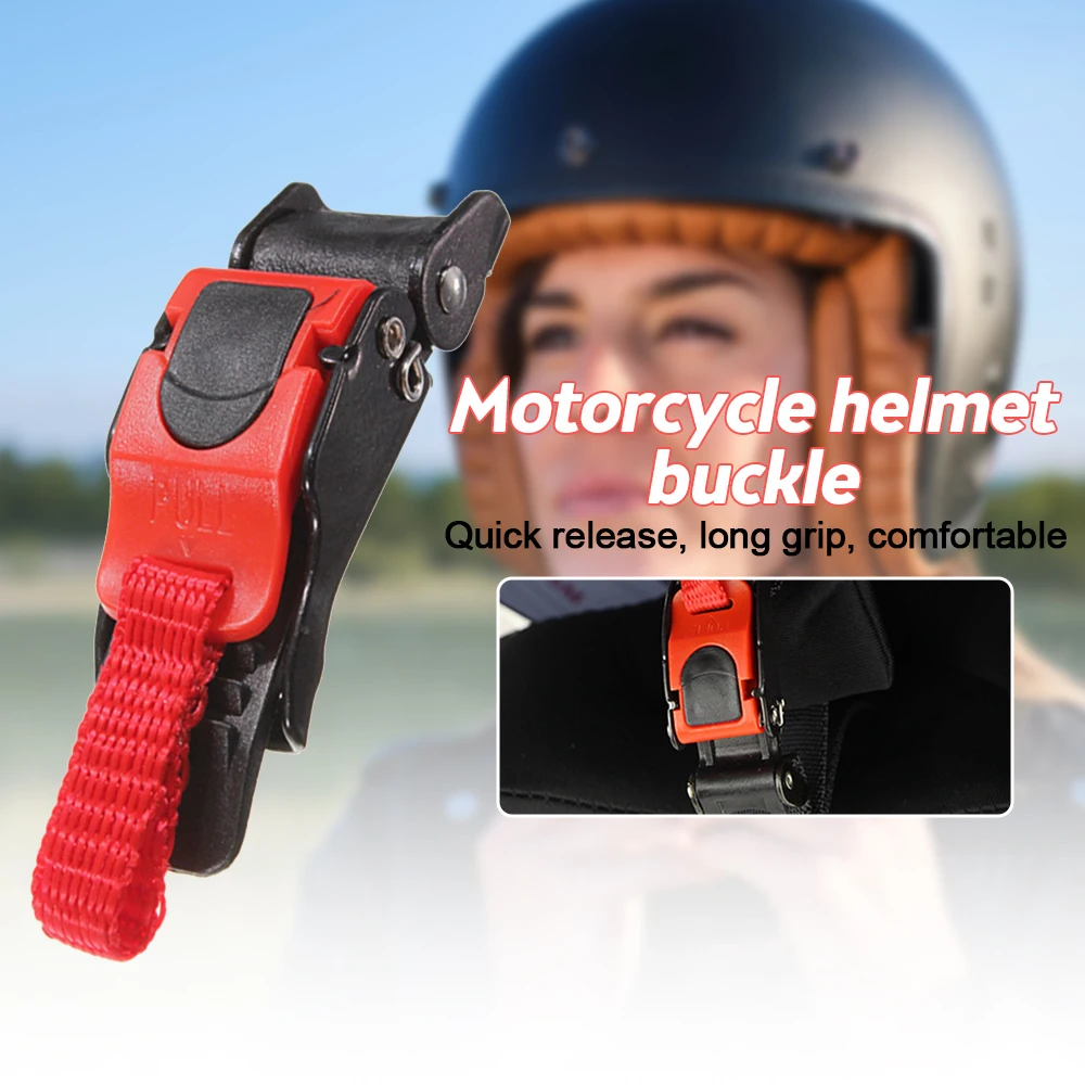 

Motorcycle Helmet Clip Plastic Pull Buckles Quick Release Bike Strap Quick Release Pull Buckle For Scooter Bicycle Accessories