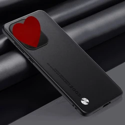 Luxury PU Leather Shockproof Silicone Phone Case - Premium Back Cover Protection for Poco X7 Pro (Black)