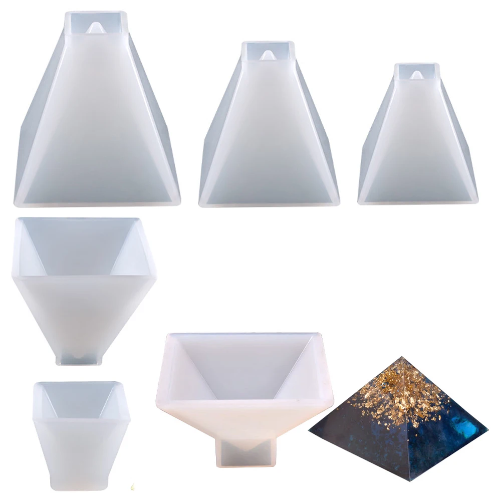 3D Piramide Orgone Generatore Stampi Coni Geometria Flessibile Forma Stampo In Silicone Resina Epossidica Uv Ornamenti Decorativi Artigianali