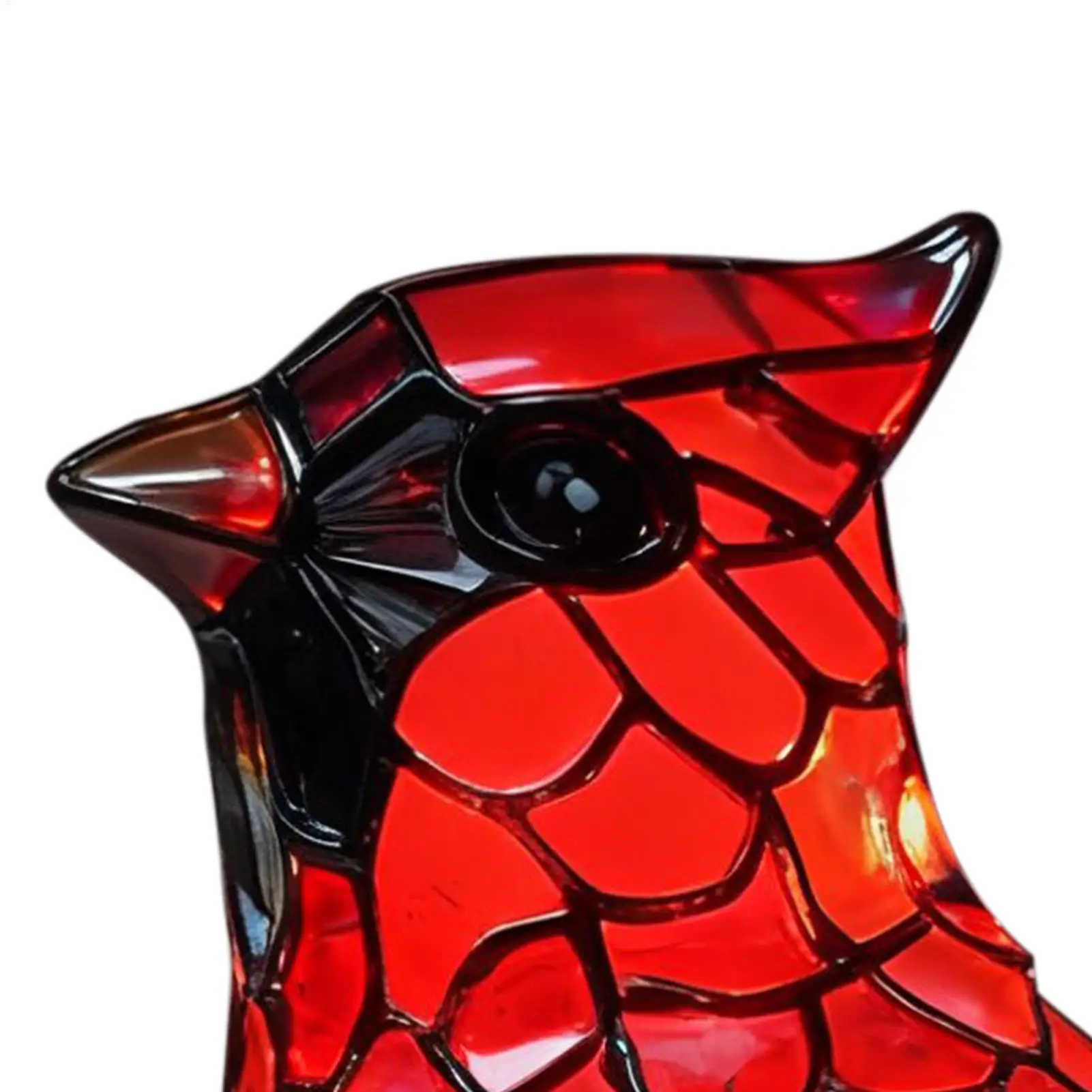 Bird Light Lamp Resin Red Bird Desk Decorations Tabletop Lamp For Living Room Bathroom Nursery Reading Corner Dorm Hotel