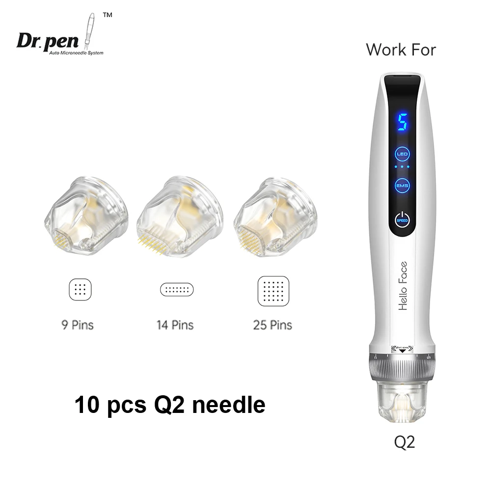 10 pcs Q2 Needle Cartridge Dr. Pen Hello Face Bio Pen Q2 Needle Head Derma Stamp