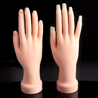 1 Nail Activity Fake Hand Practice Fake Hand Bendable Positioning Fake Hand Model Right Hand Nail Practice Acrylic Nails 1