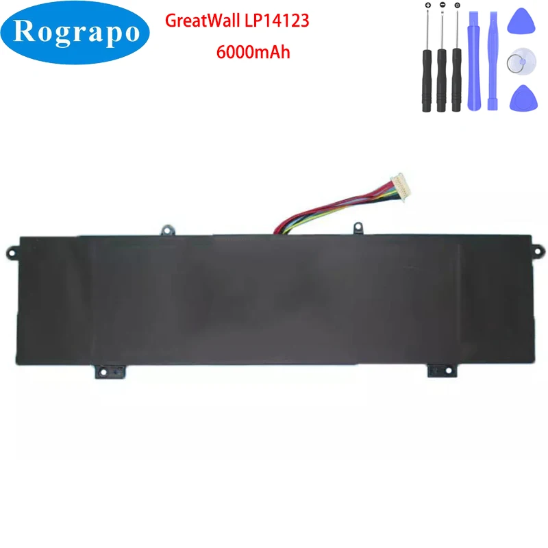 Bateria para Notebook para Greatwall Plugue de Fios Novo 7.6v 6000mah 54.67wh Lp14123 10 Pinos