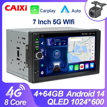 CAIXI Radio Universal 2Din Android 14 coche Multimedia Carplay Autoradio gps para toyota Nissan Jeep Hyundai Kia Chevrolet VW Fiat 1