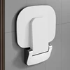 90° Wall Mounted Folding Chairs Shower Seat Waterproof Shower Bench Shoe Changing Stools White Load 150kg for Bathrooms Porches 2