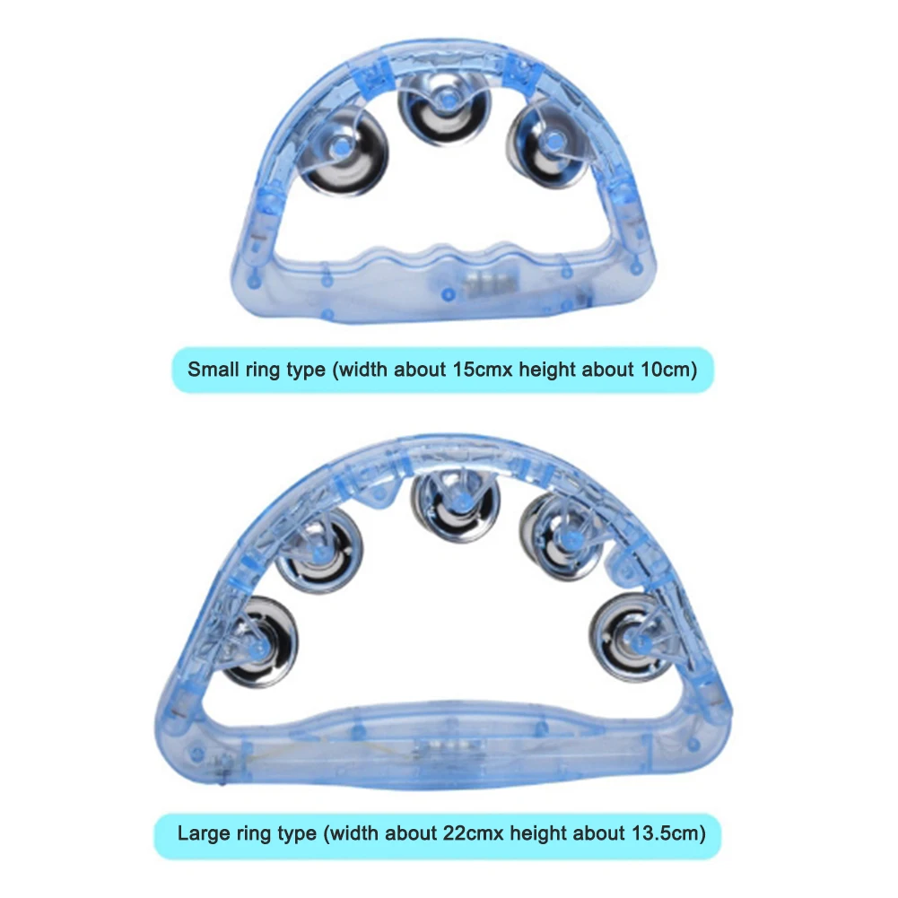 Flashing Tambourine LED Noisemakers for Party Kids Musical Instrument Shaking Sensory Toys
