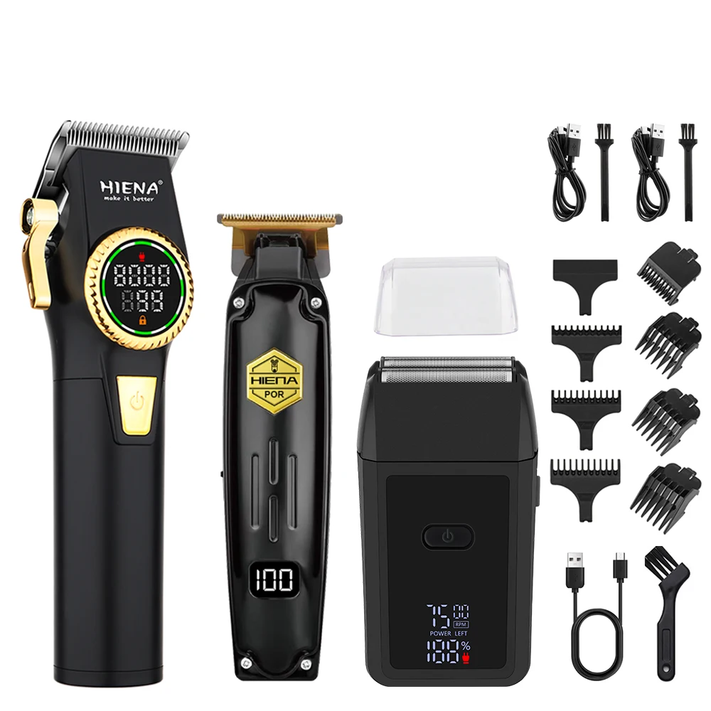 HIENA Hair Cutting Machine USB Rechargeable Hair Clippers Set For Men Barber Trimmers Ideal Home Electric Shaver hair clipper,electric shaver,hair trimmer