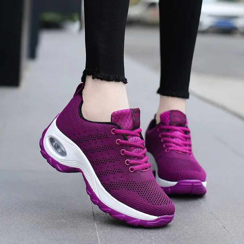 New fashion casual women's shoes sneakers Breathable mesh shoes increase shaker shoes