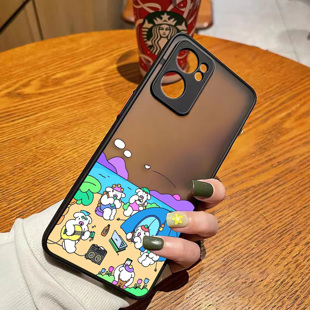 thumbnail image 1 of Funda mate de teléfono para OPPO RENO 8 8T 7Z 7 6Z 6 5 4 PRO PLUS 4G 5G Edge Funda Coque Capa Funda carcasa cerdo blanco dibujos animados de conejo, 1 of 5