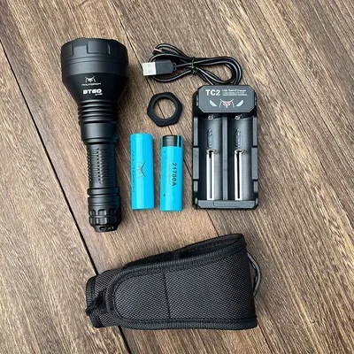 Amutorch tactical white laser flashlight BT35 BT60 18650 21700