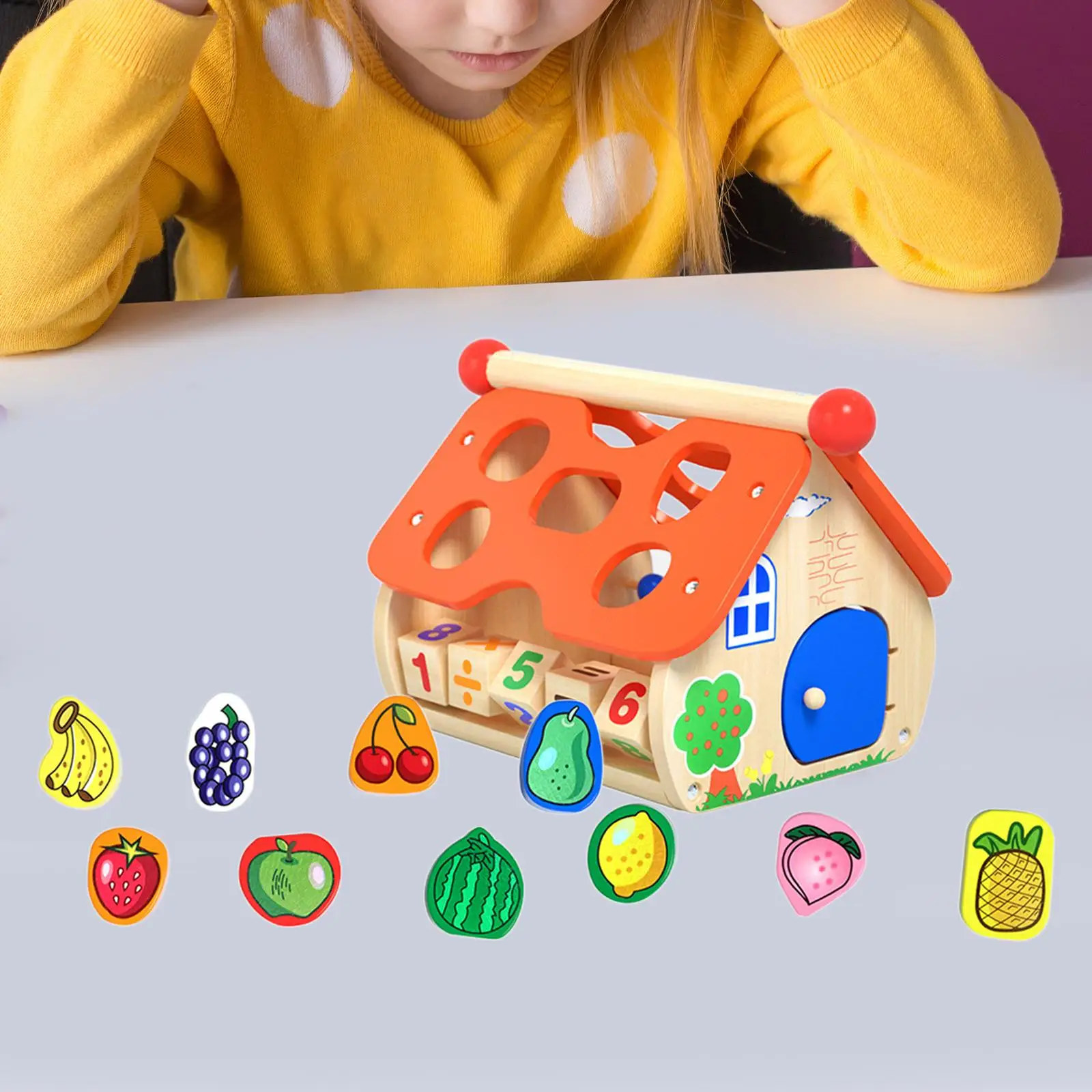 

Busy House Activity Center Fine Motor Skills Montessori Preschool Toys for Boys Age 3 4 5 6 7 8 Girls Kids Holiday Gifts