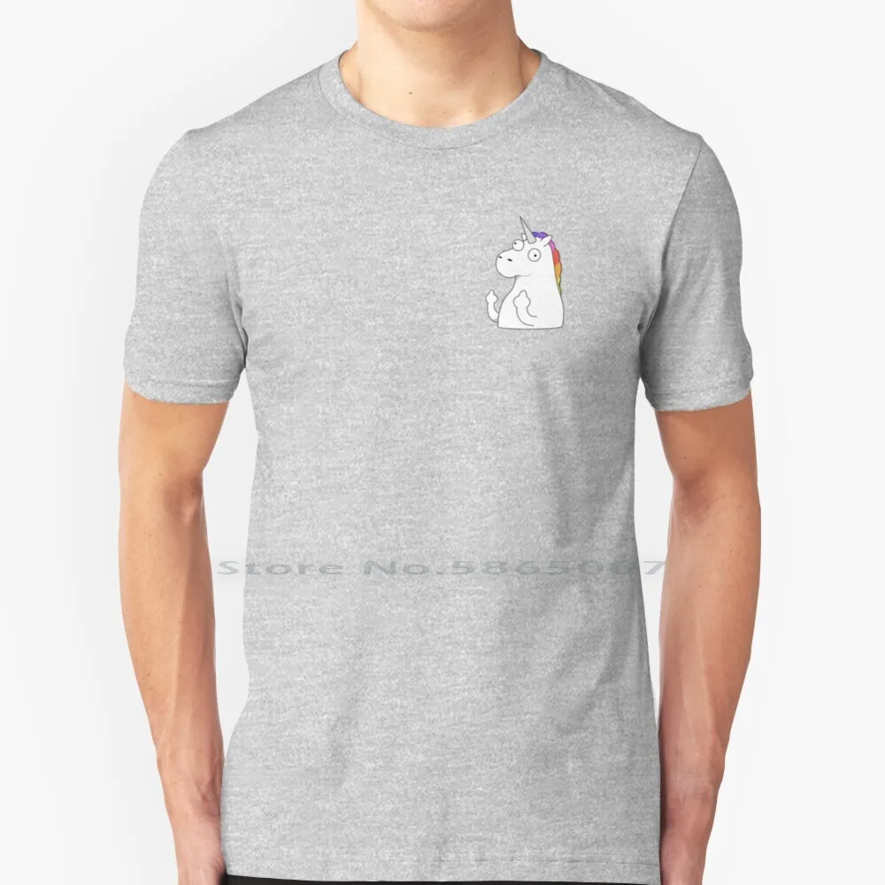Flippin Unicorn T Shirt 100% Cotone Flipping Rainbow Arcoiris Dumb Silly Cute Amazing Big Size 6Xl Tee Gift Fashion