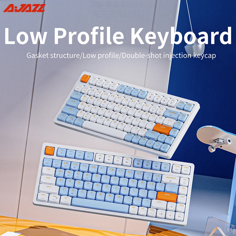 AjazzAK83283KeysRGBMechanicalKeyboardBluetoothWireless24G